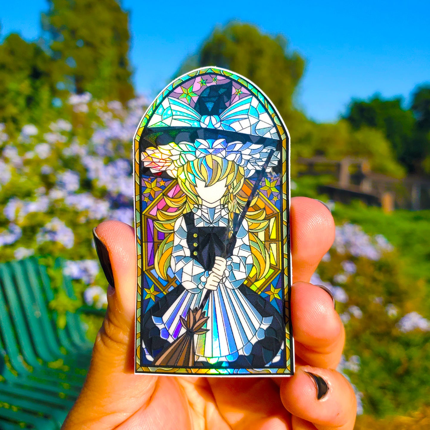 Marisa Kirisame Stained Glass Vinyl Sticker