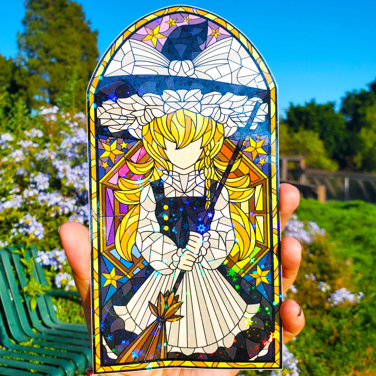 Marisa Kirisame Stained Glass Vinyl Sticker