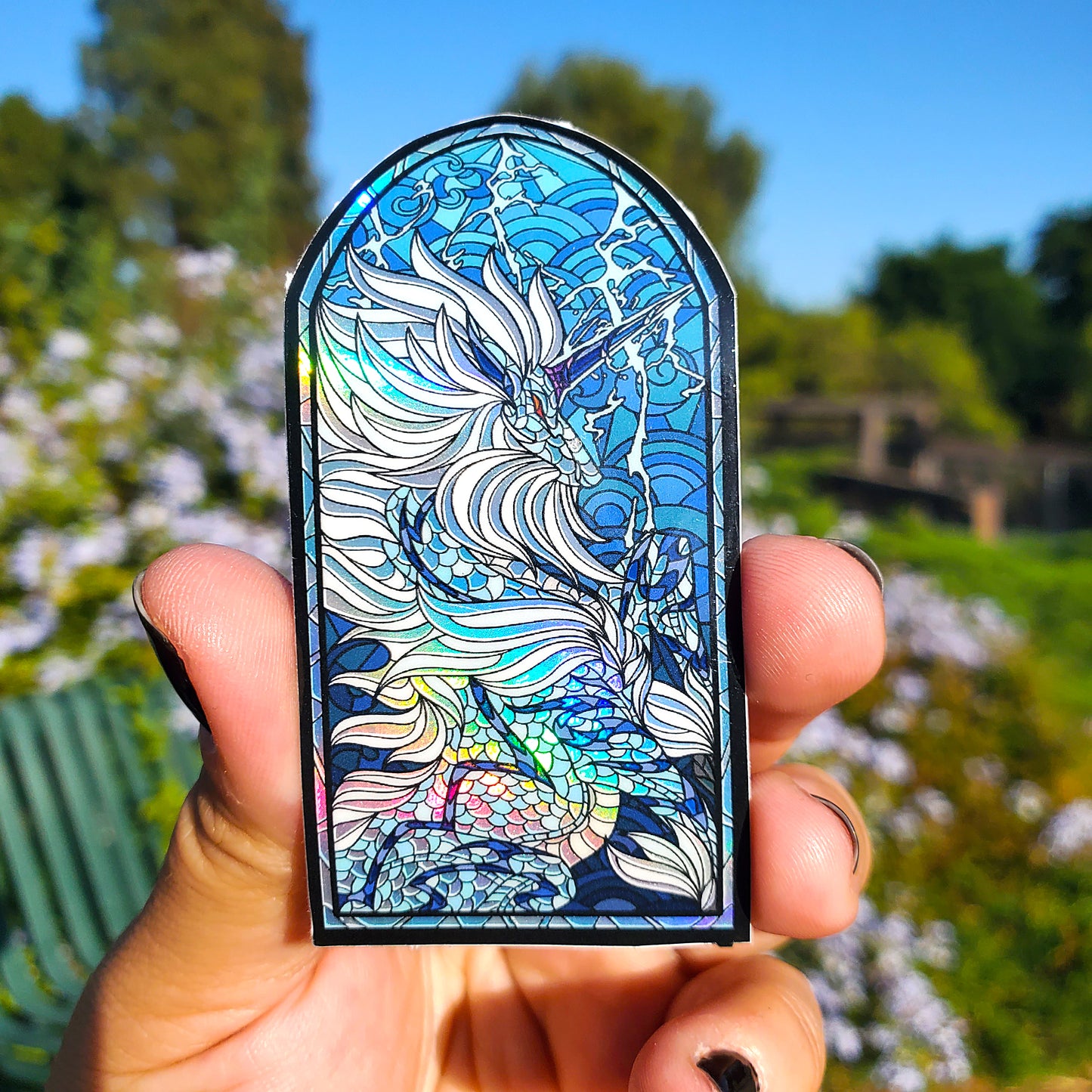 Kirin Stained Glass Vinyl Sticker
