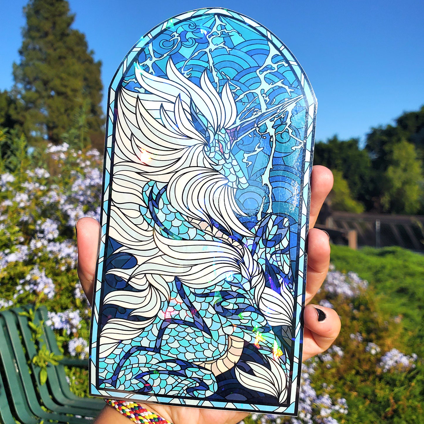 Kirin Stained Glass Vinyl Sticker