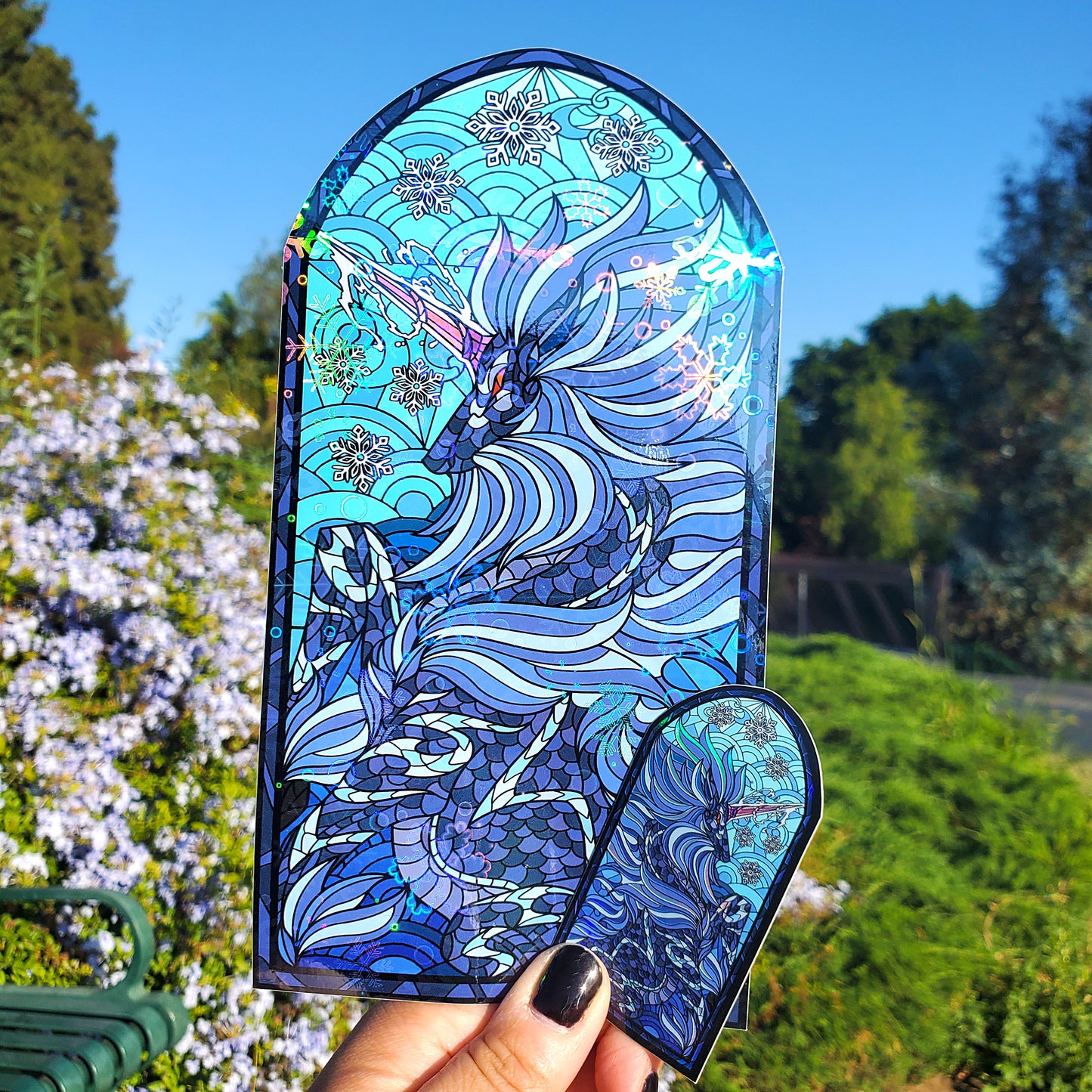 Oroshi Kirin Stained Glass Vinyl Sticker