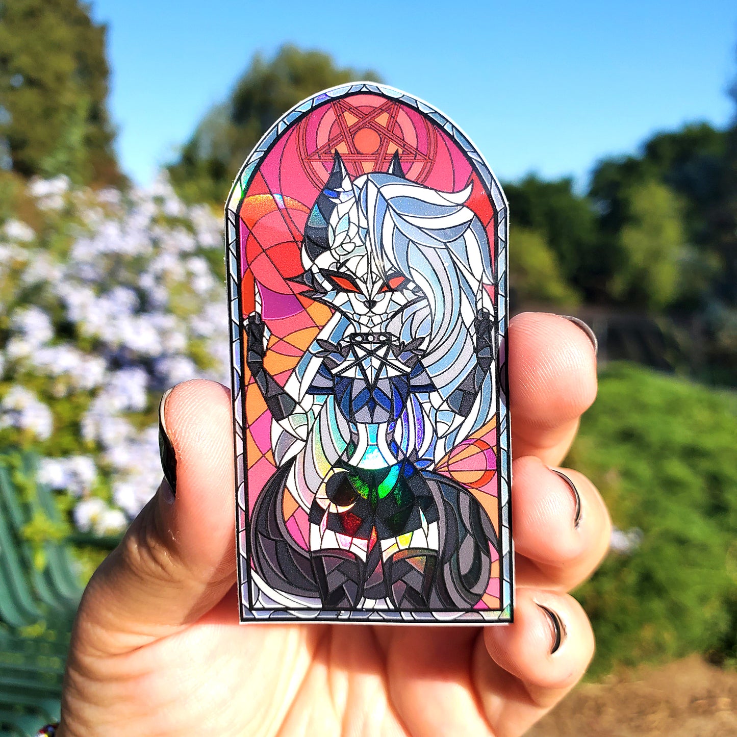 Loona Stained Glass Vinyl Sticker