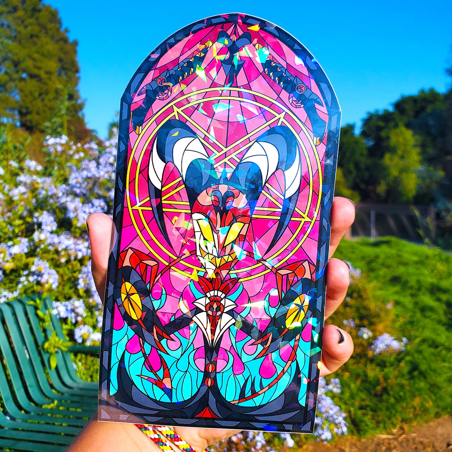 BlitzØ Stained Glass Vinyl Sticker