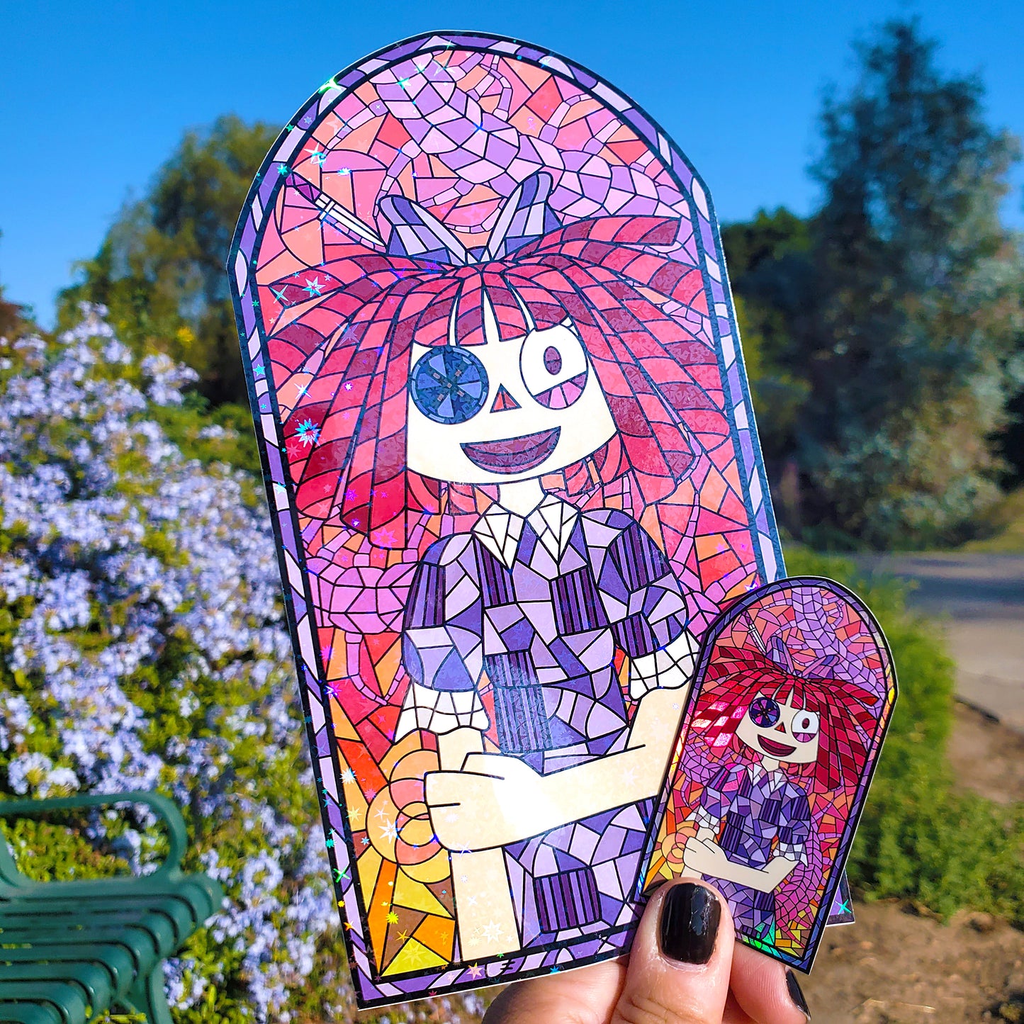Ragatha Stained Glass Vinyl Sticker