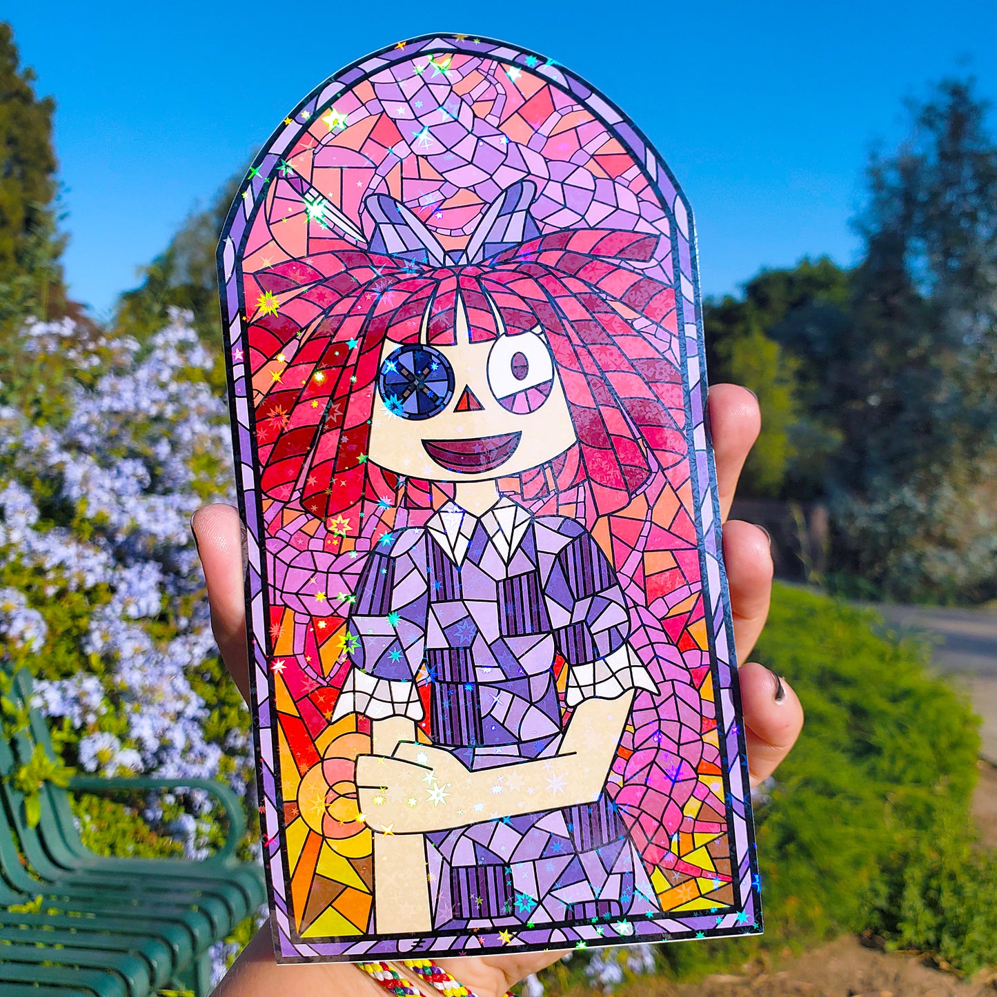 Ragatha Stained Glass Vinyl Sticker
