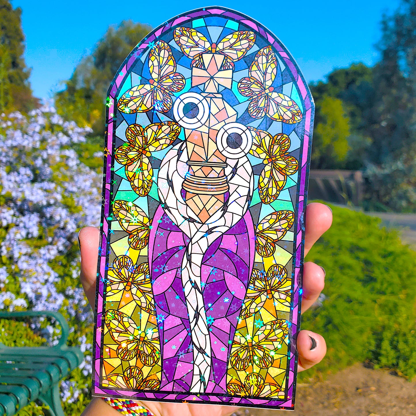 Kinger Stained Glass Vinyl Sticker