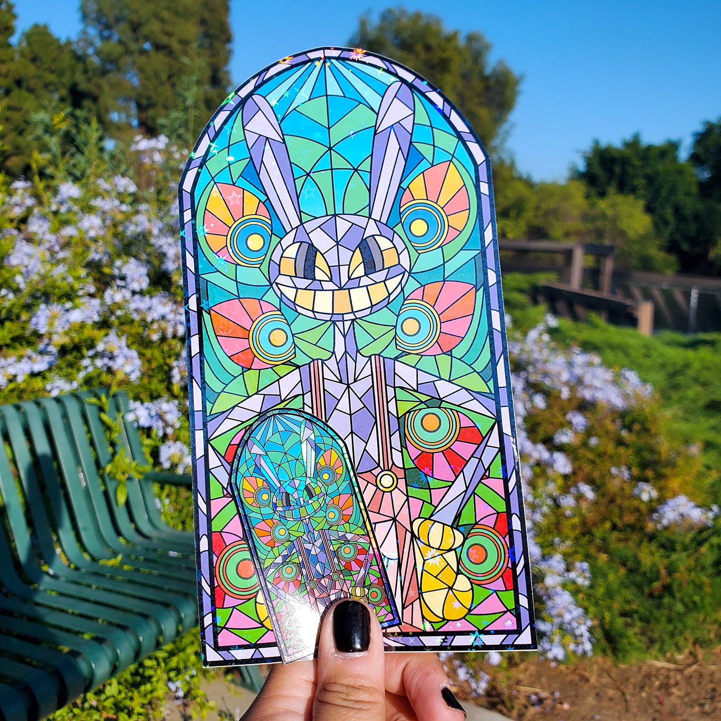 Jax Stained Glass Vinyl Sticker