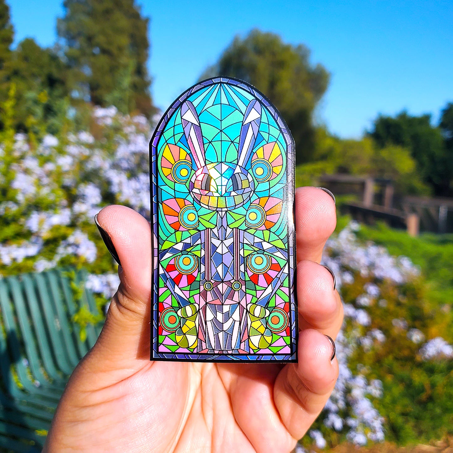 Jax Stained Glass Vinyl Sticker