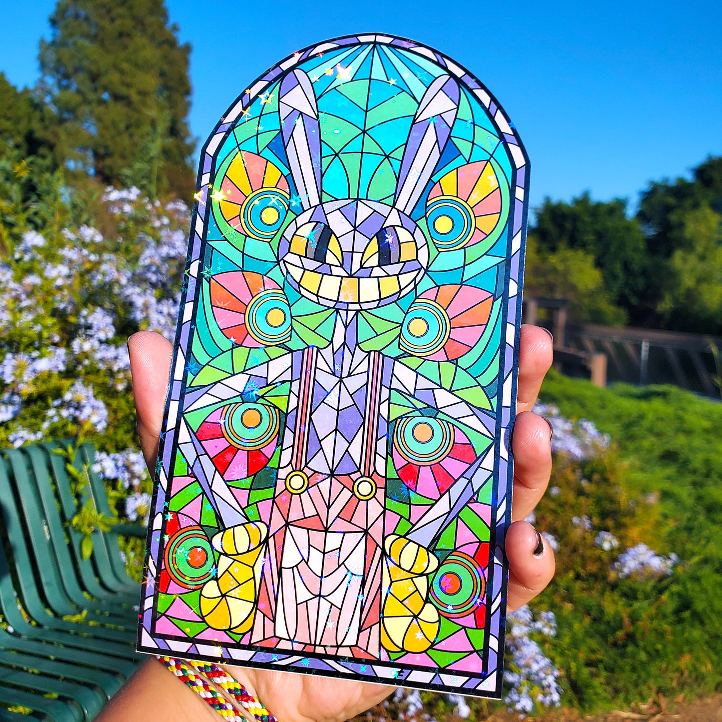 Jax Stained Glass Vinyl Sticker
