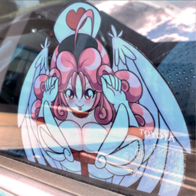 Injection Fairy Lily Paizuri - Reverse Vinyl Sticker